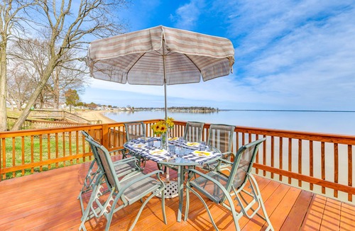 Colonial Beach House | Riverfront Colonial Beach Home w/Private Beach!
