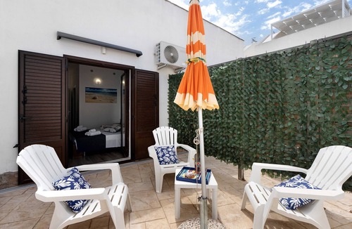 San Vito Lo Capo Apartment | Room 'La Rocca 4' with Private Terrace, Wi-Fi and Air Conditioning