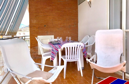 Terracina Apartment | SEA VIEW, Center, large veranda, 3 rooms, 2 bath, 250mt from beach