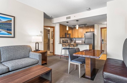Cougar Creek Condo | Serene 1BR Rockies Retreat w/BBQ, Gym & Hot Tub