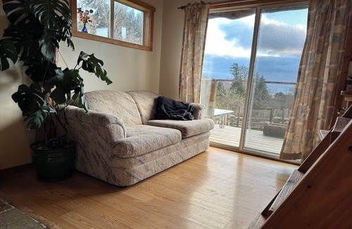 Otter Point Cabin | Sooke Oceanview Cabin Farmstay-nature, private, ocean/mountain views