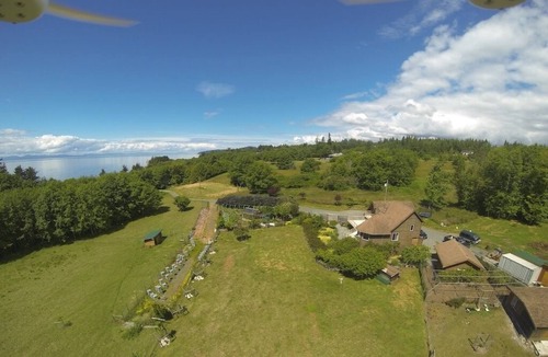 Otter Point Apartment | Sooke Oceanview Farmstay - 12 acre farm/huge patio/steps from beach