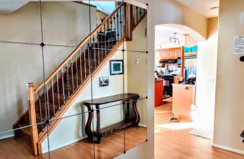 Northeast Edmonton House | Spacious 3BR Retreat w-Hot Tub Ravine Sleeps 9