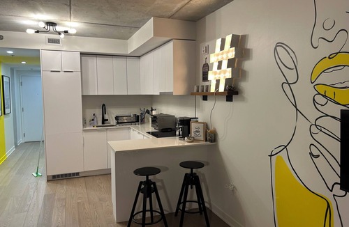 Latin Quarter Apartment | Studio in Downtown Montreal/private balcony