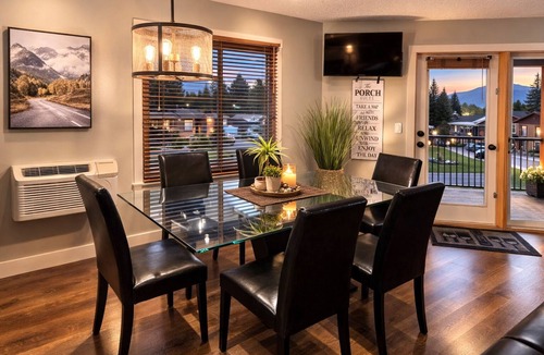 Radium Hot Springs Condo | Summit View Alpine Retreat I Mountain Views |Private Balcony |Cozy Modern Escape