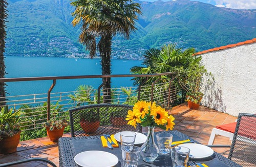 Pino Lago Maggiore Apartment | Tastefully furnished 2-room apartment with large terrace & dream lake view