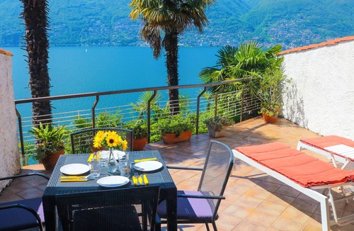 Pino Lago Maggiore Apartment | Tastefully furnished 2-room apartment with large terrace & dream lake view