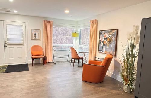 Keswick Ridge Apartment | This beautiful overlooking the River Valley equipped with gorgeous home office!