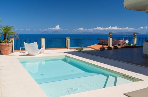 Capo d'Orlando Villa | Villa with panoramic sea view, beautiful garden, and private pool