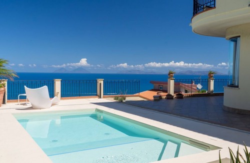 Capo d'Orlando Villa | Villa with panoramic sea view, beautiful garden, and private pool