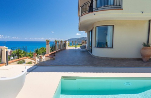 Capo d'Orlando Villa | Villa with panoramic sea view, beautiful garden, and private pool