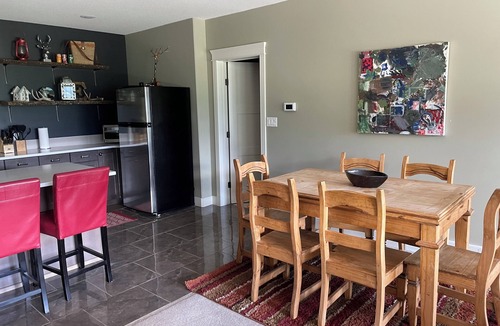 Alpine Trails Apartment | Walk out basement suite at the base of Tecumseh Mountain on 3 acres.