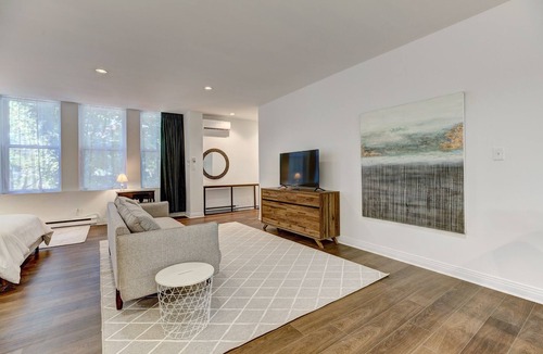 Latin Quarter Apartment | Welcome to “Chateau Sherbrooke's” loft: an historic gem in Downtown Montreal.