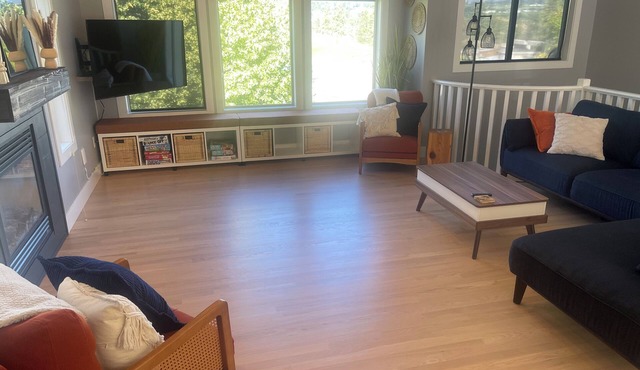 4 Bedroom's with private backyard oasis and heated pool