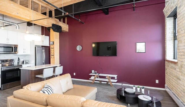 (403) Exchange District Warm Entire 2 BR 1BATH Loft -Fast WiFi (139)
