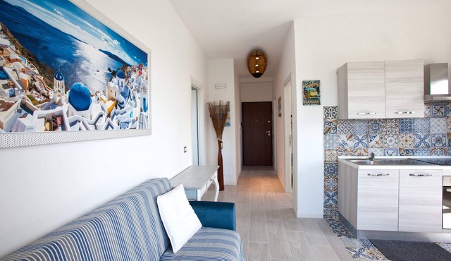 Apartment ideal for families with children, sea view, 200m from the beach