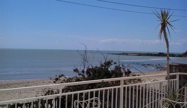 At the Villa on the beach Scala dei Turchi