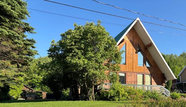 Chalet au pignon vert ski spa