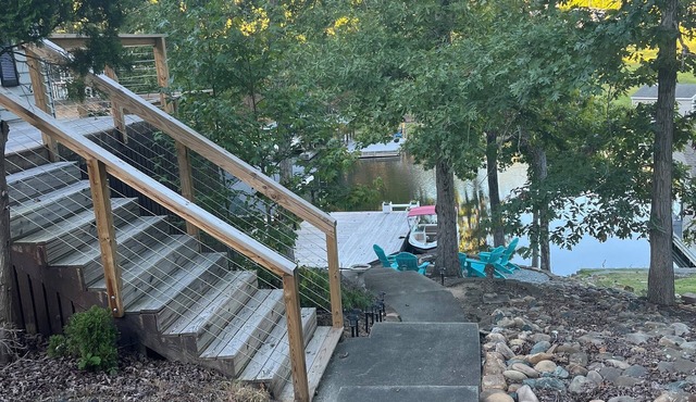 Charming 4-bedroom 3-bath house on beautiful Hyco Lake with boat dock.