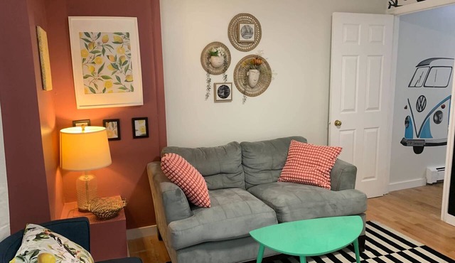 Comfy Apartment: Steps from Downtown Fun
