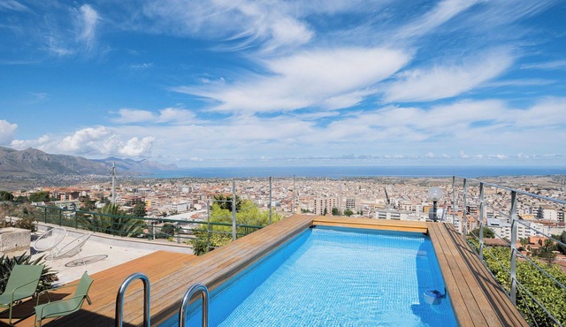 Detached villa with pool for exclusive use privacy and sea view