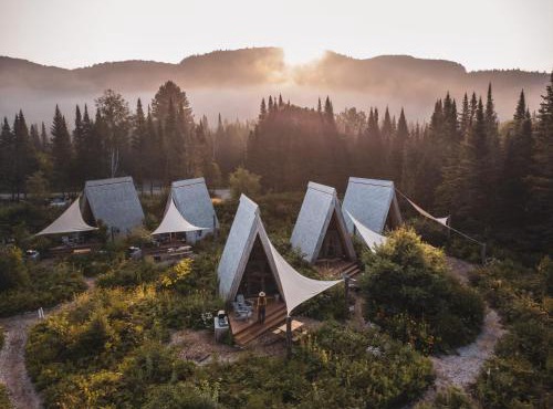 Farouche Tremblant Cabines nature avec bain nordique
