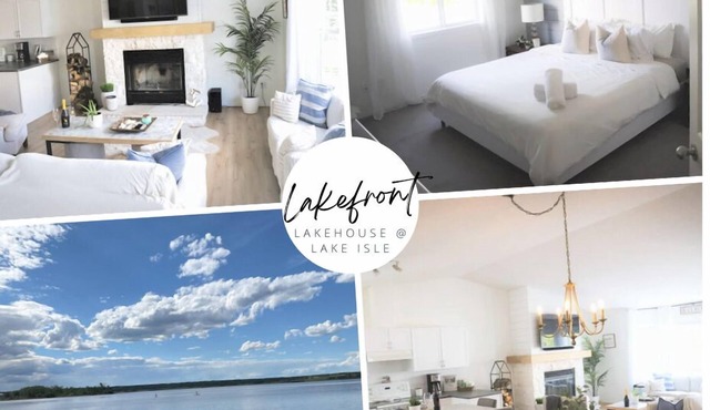 Gorgeous Lakefront Cottage, Private beach & Ice Fishing Shack🎣 45 min from Edm