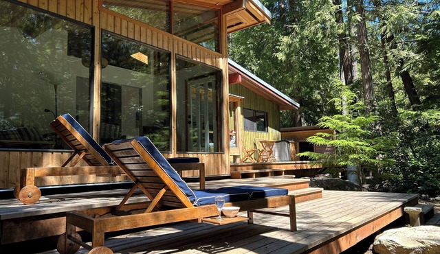 Huckleberry Hideaway - an idyllic off-grid cabin on Savary Island, BC. Canada.