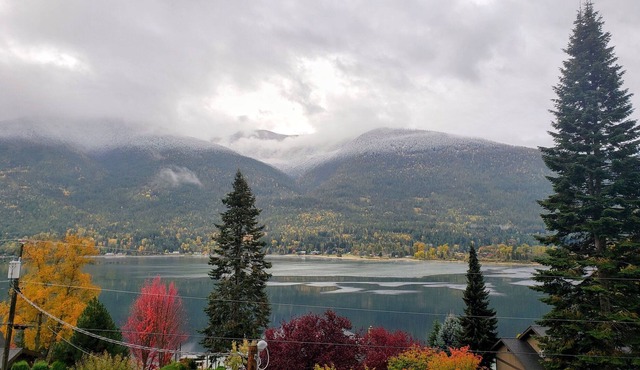 Lake view boho inspired home with heated covered parking