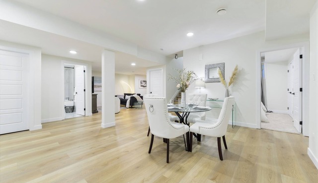 Modern & Elegant Executive Suite near Refinery Row. Office Desk + Kitchen