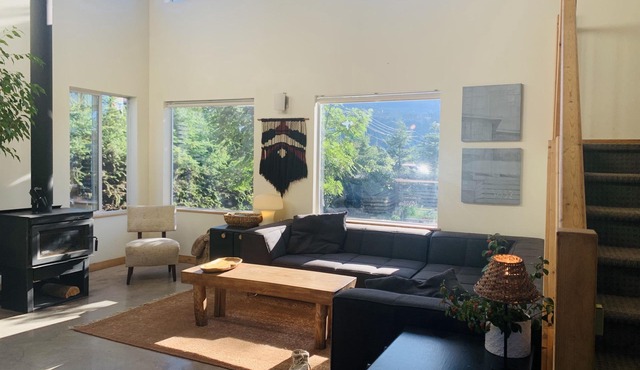Modern, open- concept house- in town & connected to Riverside Park (3 bedrooms)