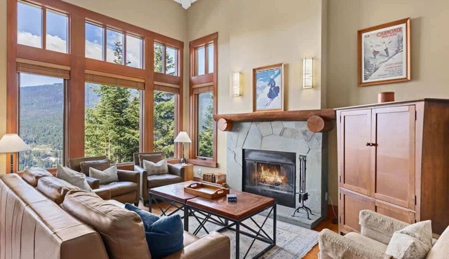 Mountain townhouse w/hot tub, BBQ & tranquil view