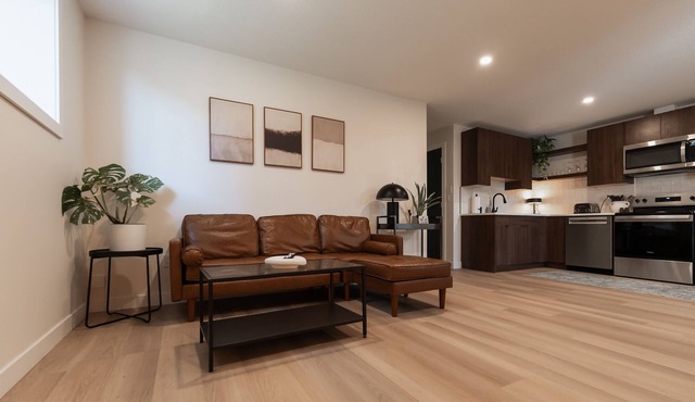 Nordic Suite W | Private, Fenced Yard, Outdoor Patio w/Fire-Table, A/C, Laundry