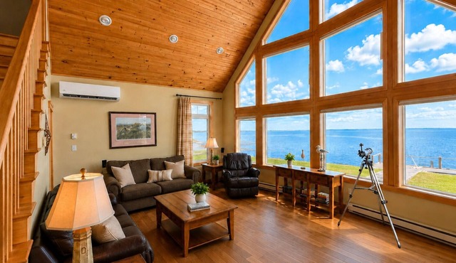 Oceanfront A-Frame Cottage | Stunning Bridge Views | Dog Friendly | Sleeps 8
