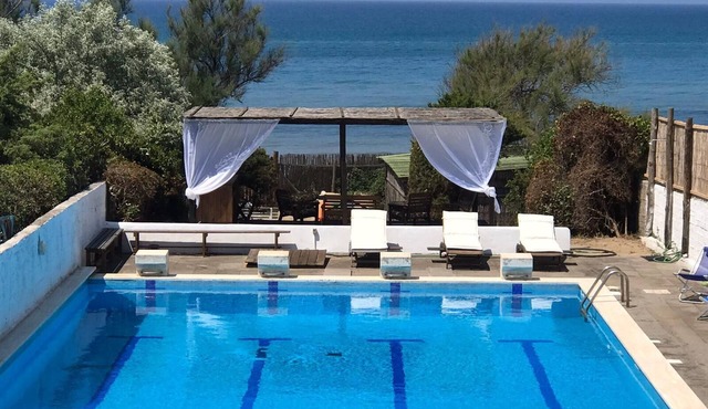 Palmetto Point on the beach - villa for 10 guests with 25x8 mt pool.