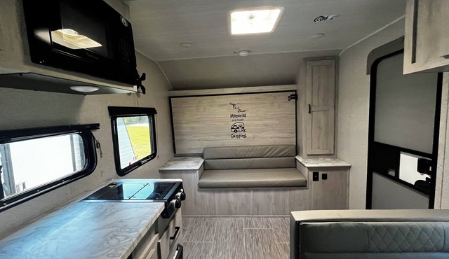 Private campground with camper rental in charming Ridgeway