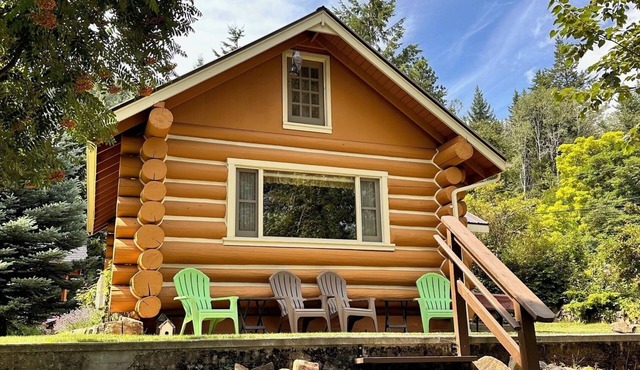 Rustic Waterfront Log Cabin