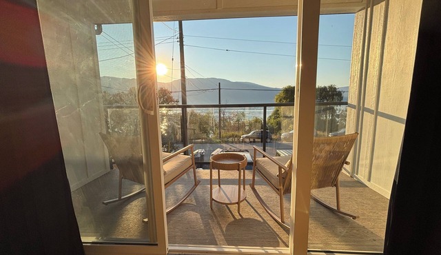 Stay Lakeside on Okanagan Lake in a brand new private suite with King size bed.