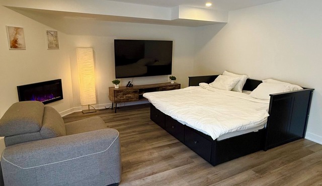 Studio condo separate unit with full access to the backyard