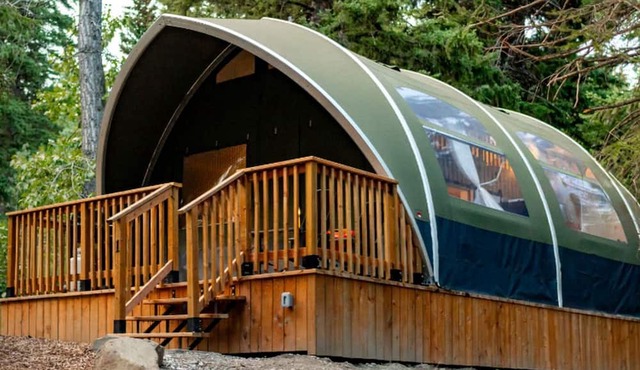 Unique Tented Cabin Fully Furnished and Equipped Perfect for Groups or Families in Alberta