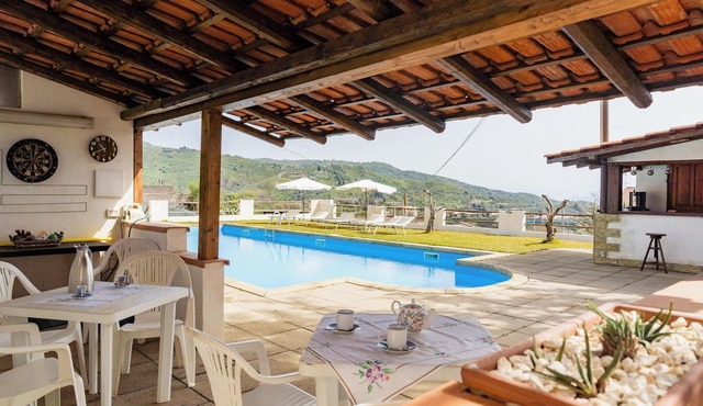 Villa "In the Green" of Etna with Sea View, Pool, Wi-Fi, Terrace & Garden