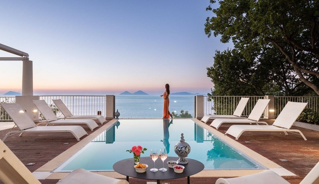 Villa Lipari: huge villa with private pool and panoramic view over the sea and the Aeolian Islands