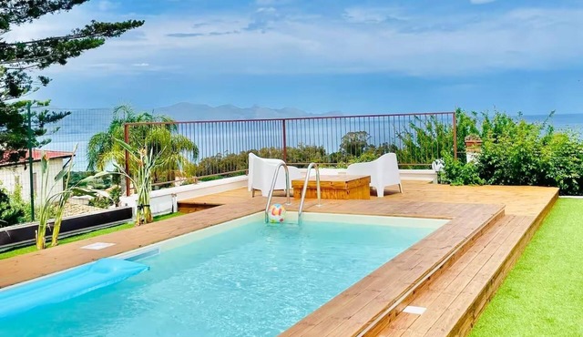 Villa Panorama del Golfo with pool and BBQ