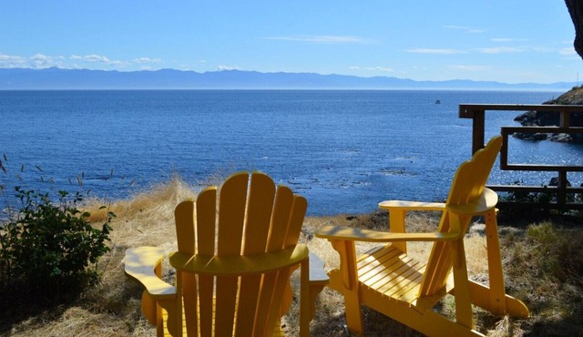 Vintage Sooke Cabin: affordable, quaint, unique, waterfront, with terrific view.