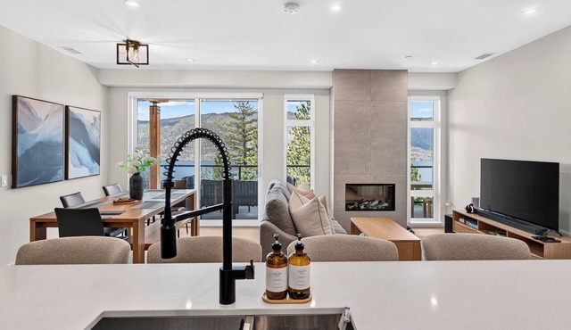 Welcome to Zara at Lakestone! A premier lakeside community for a peaceful escape with pickleball court, gym & sauna. Experience curated luxury in this 3BR retreat with a king suite, 2.5 baths, and gourmet kitchen with scenic views—near Okanagan Lake