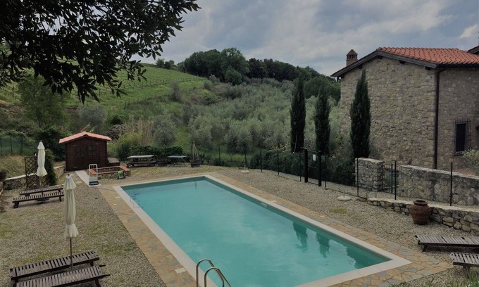 Villa A Sesta Villa | Wonderful private villa with WIFI, A/C, pool, TV, patio and panoramic view, close to Siena
