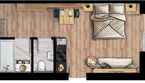 Apartment, Balcony, Mountain View