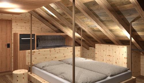 One-Bedroom Loft Apartment with Balcony